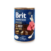Корм вологий Brit Premium by Nature k консерви для собак з яловичиною і тельбухами - фото 1