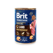 Корм влажный Brit Premium by Nature k консерви для собак с ягнёнком та гречкою - фото 1