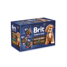 Корм вологий Brit Premium Fillets in Gravy Multipack д/собак малих порід філе в соусі Мультипак 12 шт х 85 г