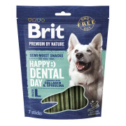Ласощі Brit Premium Dental Snacks L для cобак великих порід з колагеном і спіруліною 250 г - фото 1