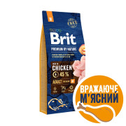 Корм сухий Brit Premium Dog Adult M для дорослих собак середніх порід вагою 10-25 кг з куркою - фото 4