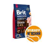 Корм сухий Brit Premium Dog Adult L для дорослих собак великих порід вагою 25-45 кг з куркою - фото 2