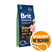 Корм сухий Brit Premium Dog Junior XL для цуценят і молодих собак гігантських порід від 1 до 30 місяців вагою 45-90 кг з куркою - фото 2