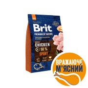 Корм сухий Brit Premium Dog Sport для дорослих собак усіх порід з високими витратами енергії з куркою - фото 1