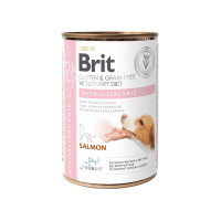 Вологий корм Brit Grain Free VetDiet Hypoallergenic для собак при харчовій алергії з лососем 400 г