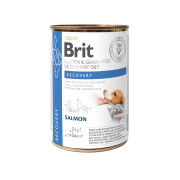 Вологий корм Brit Grain Free VetDiet Recovery для собак та котів для відновлення з лососем 400 г - фото 1