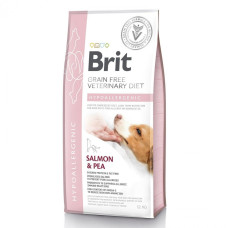 Сухой корм Brit Grain Free VetDiet Hypoallergenic для собак при пищевой аллергии с лососем и горохом 12 кг