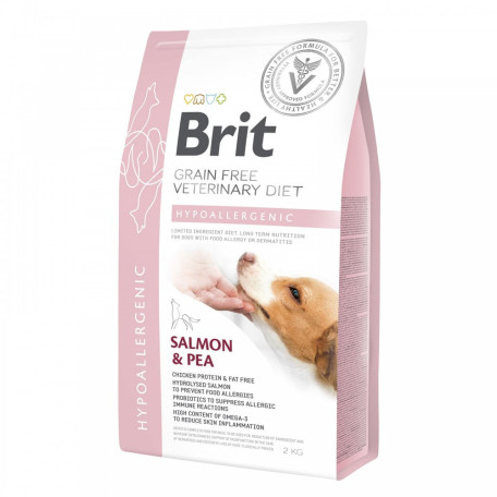 Сухий корм Brit Grain Free VetDiet Hypoallergenic для собак при харчовій алергії з лососем та горохом 2 кг