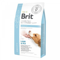 Сухий корм Brit Grain Free VetDiet Obesity для собак для корекції ваги з ягням та індичкою