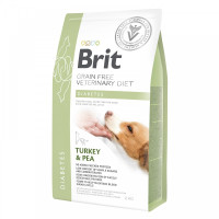 Сухий корм Brit Grain Free VetDiet Diabetes для собак при цукровому діабеті з індичкою та горохом