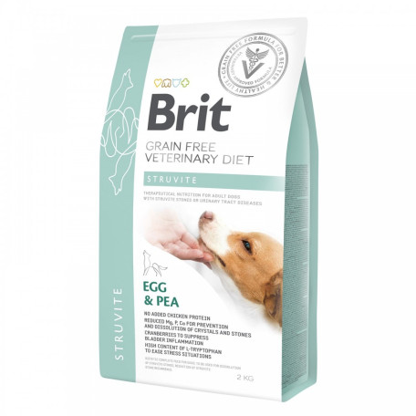 Сухий корм Brit Grain Free VetDiet Struvite для собак при сечокам'яній хворобі з яйцем та індичкою