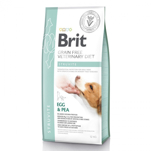 Сухой корм Brit Grain Free VetDiet Struvite для собак при мочекаменной болезни с яйцом и индейкой