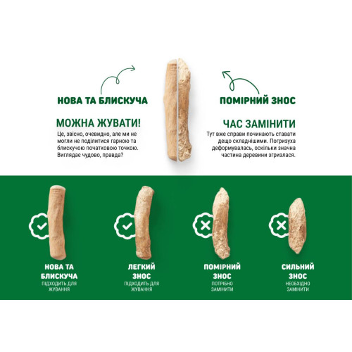 Паличка-погризушка з виноградної лози делікатне гризіння для собак Chewies