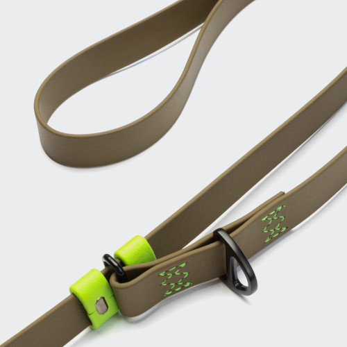 Біотановий повідець вільні руки для собак Cloud7 Hands-Free-Leash Ipanema, оливковий - фото 3
