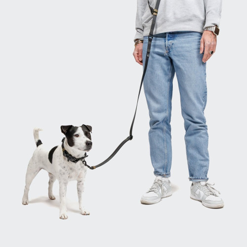 Биотановый поводок свободные руки для собак Cloud7 Hands-Free-Leash Ipanema, черный - фото 2