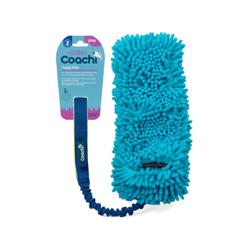 Іграшка для перетяжок COACHI Tuggi Hide Синій із зеленим та блакитним для собак COACHI