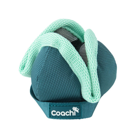 Игрушка для перетяжек Coachi Chase & Treat с отверстием для лакомства для мелких пород и щенков зеленая для собак COACHI