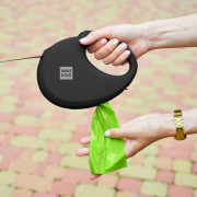 Повідець-рулетка WAUDOG R-leash з контейнером, чорний - фото 11