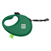 Поводок-рулетка WAUDOG R-leash с контейнером, зелёный - фото 1