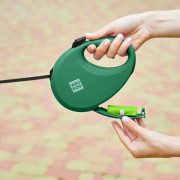 Поводок-рулетка WAUDOG R-leash с контейнером, зелёный - фото 8