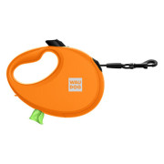 Повідець-рулетка для собак WAUDOG R-leash з контейнером, помаранчевий - фото 1