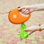 Повідець-рулетка для собак WAUDOG R-leash з контейнером, помаранчевий - фото 9