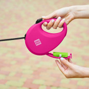 Поводок-рулетка WAUDOG R-leash с контейнером, розовый - фото 8