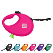 Поводок-рулетка WAUDOG R-leash с контейнером, розовый - фото 3