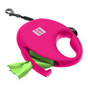 Поводок-рулетка WAUDOG R-leash с контейнером, розовый - фото 7