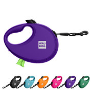 Повідець-рулетка WAUDOG R-leash з контейнером, фіолетовий - фото 3