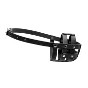 Намордник м'який для собак CoLLaR, чорний, натуральна шкіра - фото 1