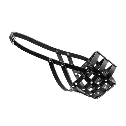 Намордник м'який для собак CoLLaR, чорний, натуральна шкіра