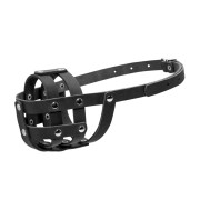 Намордник м'який для собак CoLLaR, чорний, натуральна шкіра - фото 2