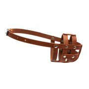 Намордник для собак CoLLaR, коричневий, натуральна шкіра - фото 1