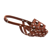 Намордник для собак CoLLaR, коричневий, натуральна шкіра - фото 4
