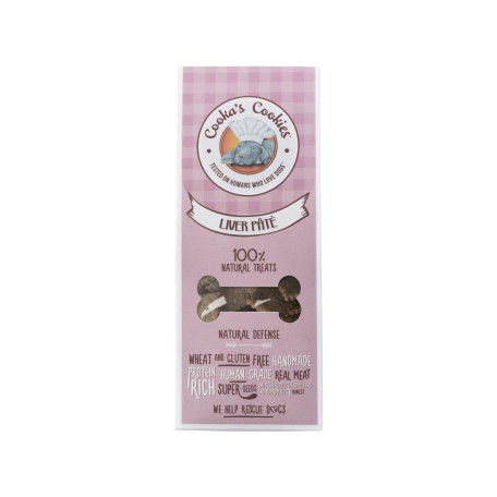 Натуральне печиво для собак Cooka`s Cookies Мікс печінки (куряча, яловича, свинна печінка) з овочами 100 г
