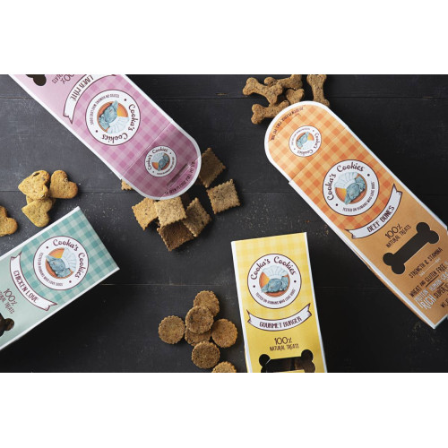 Натуральное печенье для собак Cooka's Cookies Говядина с овощами 100 г