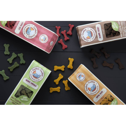 Натуральное печенье для собак Cooka's Cookies Barkissini Свекла с травами и семенами 100 г (растительный белок)