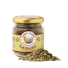 Натуральный топпер (витаминная и вкусовая добавка) для собак Cooka's Cookies Для ухода и гигиены полости рта Tooth Fairy Dust с водорослями 80 г