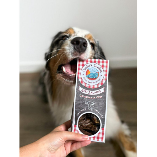 Натуральные сушеные колбаски для собак Cooka's Cookies Salamis 100% Говядина 80 г