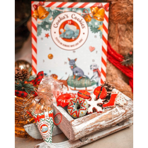 Набор натуральных пончиков для собак Cooka's Cookies к Новому Году 70 г