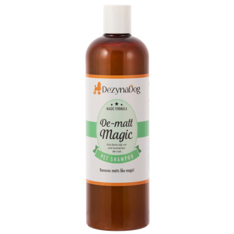 Шампунь Dezynadog De-Matt Magic для довгошерстних порід від ковтунів