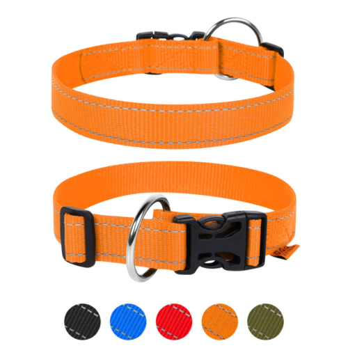 Нашийник для собак Dog Extreme нейлоновий регульований помаранчевий
