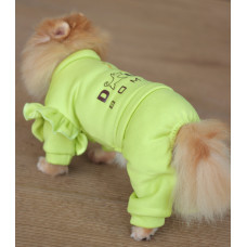 Теплый костюм из трехнитки с рюшами для собак Dogs Bomba D-166