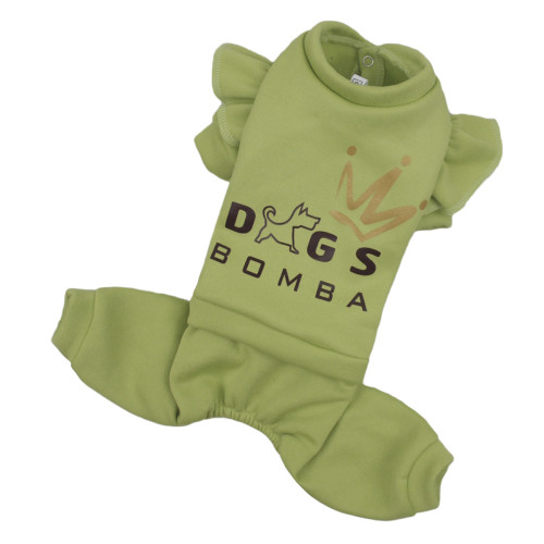 Теплий костюм з тринитки з рюшами для собак Dogs Bomba D-166