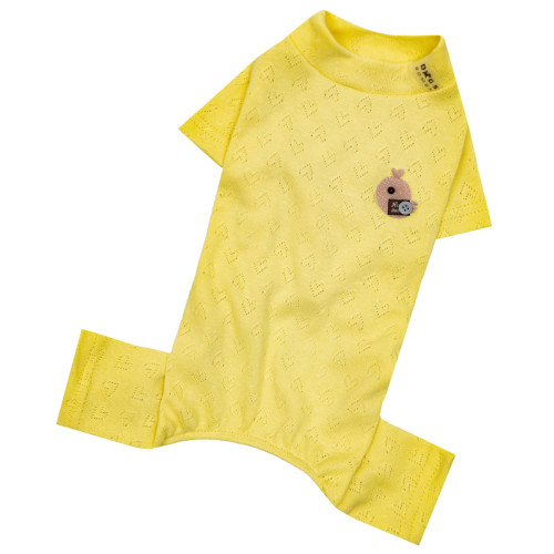 Костюм перфорированный жёлтый для собак Dogs Bomba D-191