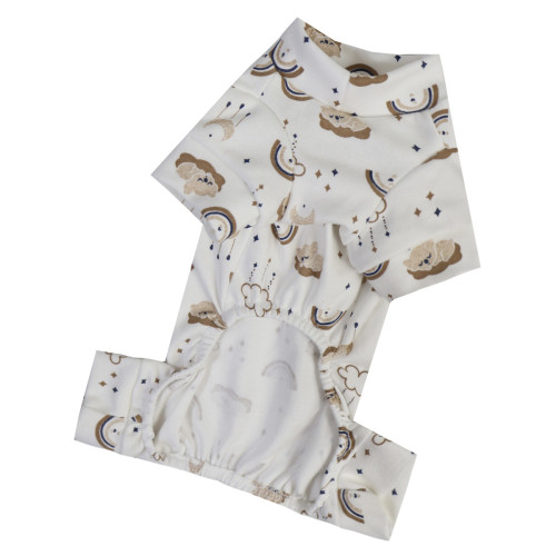 Пижама Хмарки хлопковая голубая для собак Dogs Bomba D-224