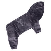 Костюм велюровий Кураж графіт для собак Dogs Bomba D-241