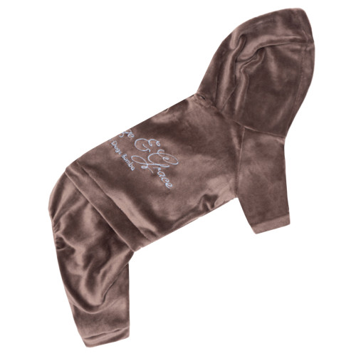 Костюм велюровый Кураж тауп для собак Dogs Bomba D-242