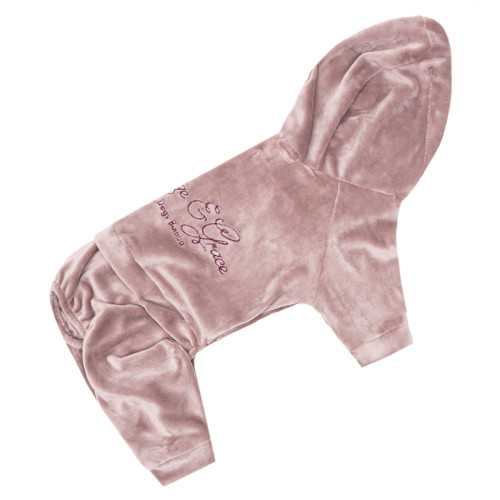 Костюм велюровый Кураж пудра для собак Dogs Bomba D-243